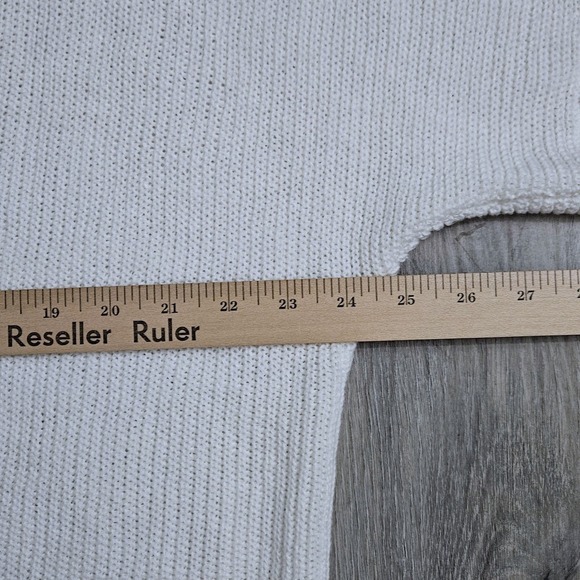 Lauren Ralph Lauren Womens White Knit Open Front Short Sleeve Cardigan One Size - Picture 7 of 9